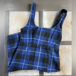 Women’s Plaid Bodycon Mini Dress